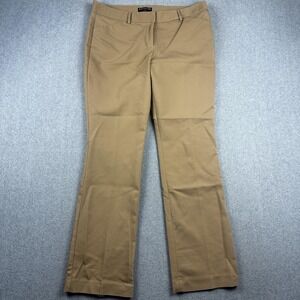 Express Editor Pants Women 10R Khaki Beige Straight Leg Dress Work Career Office